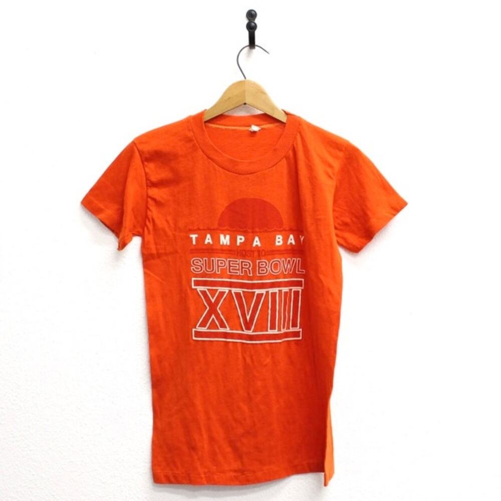 Vintage Tampa Bay Super Bowl XVIII Host T Shirt Medium